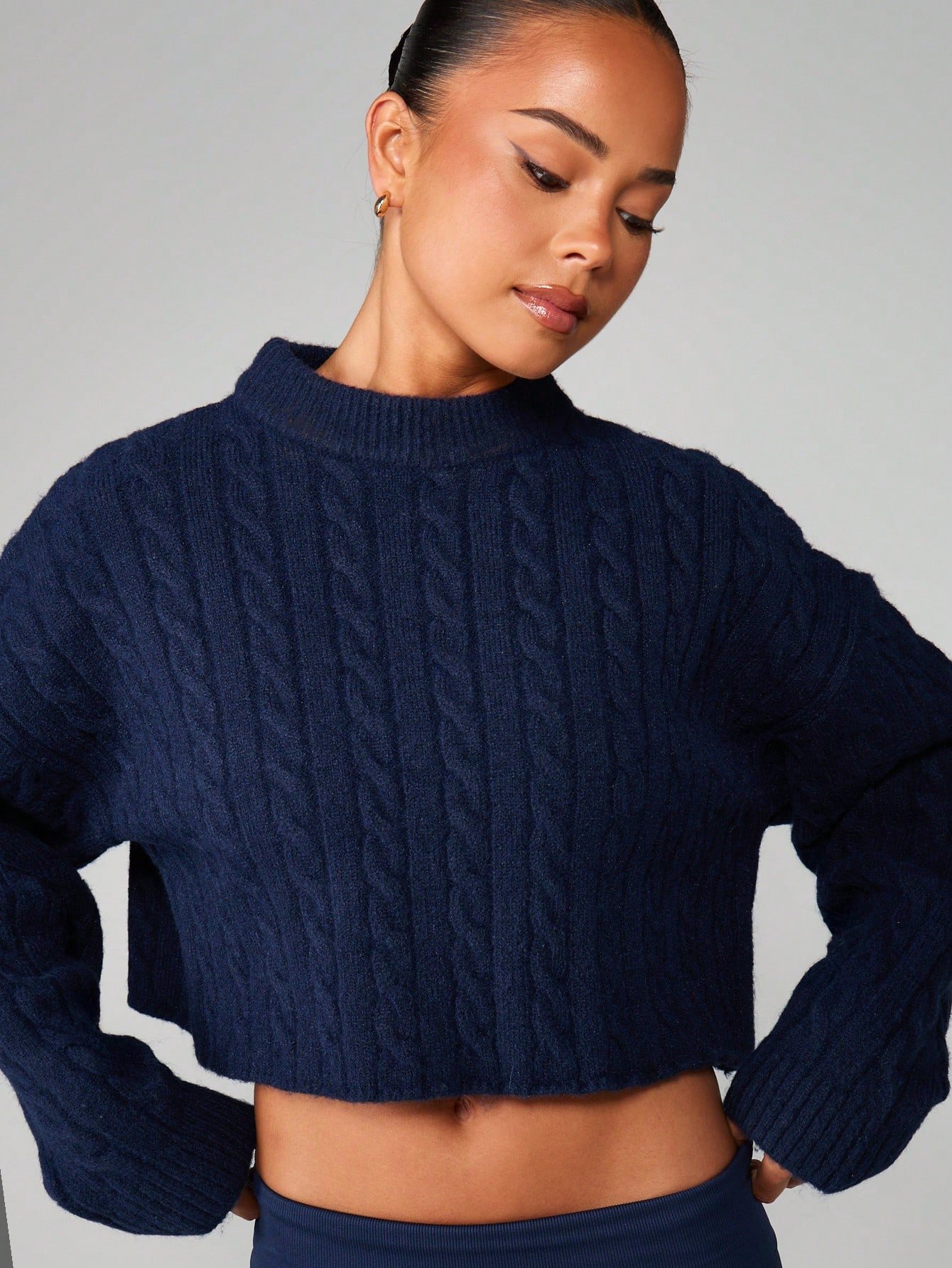 Pull 9sir tricot torsadé b col
