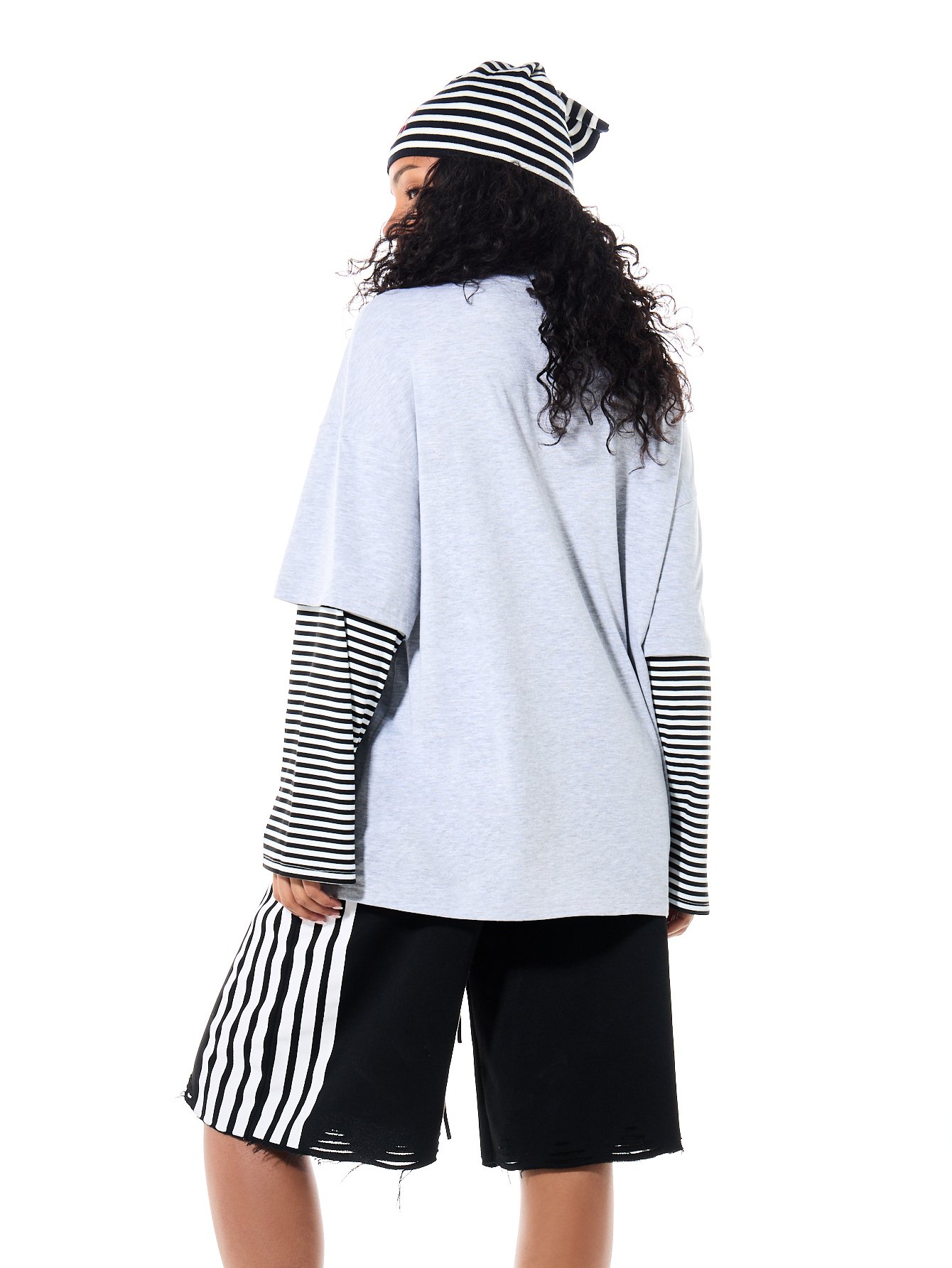 T-shirt oversize à épaules tombantes