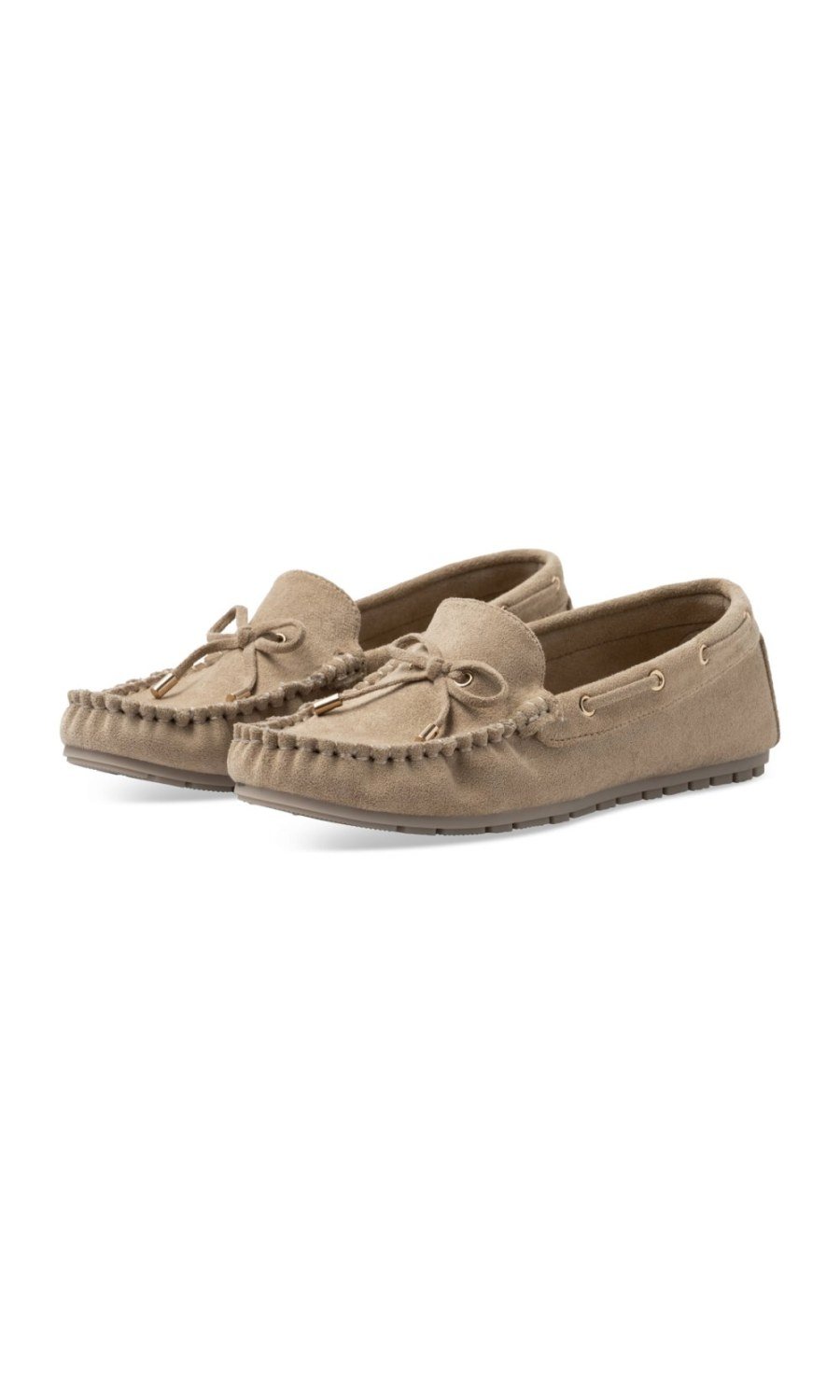Mocassins b suédine w fyonka taupe