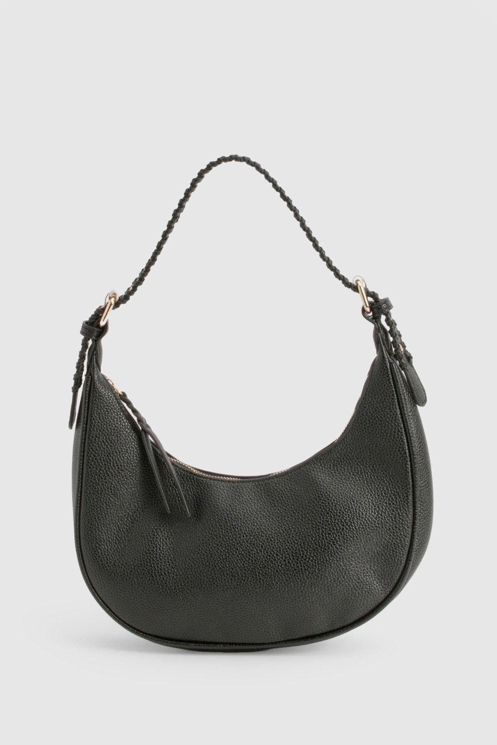 Sac dyal lktef f similicuir b pompons