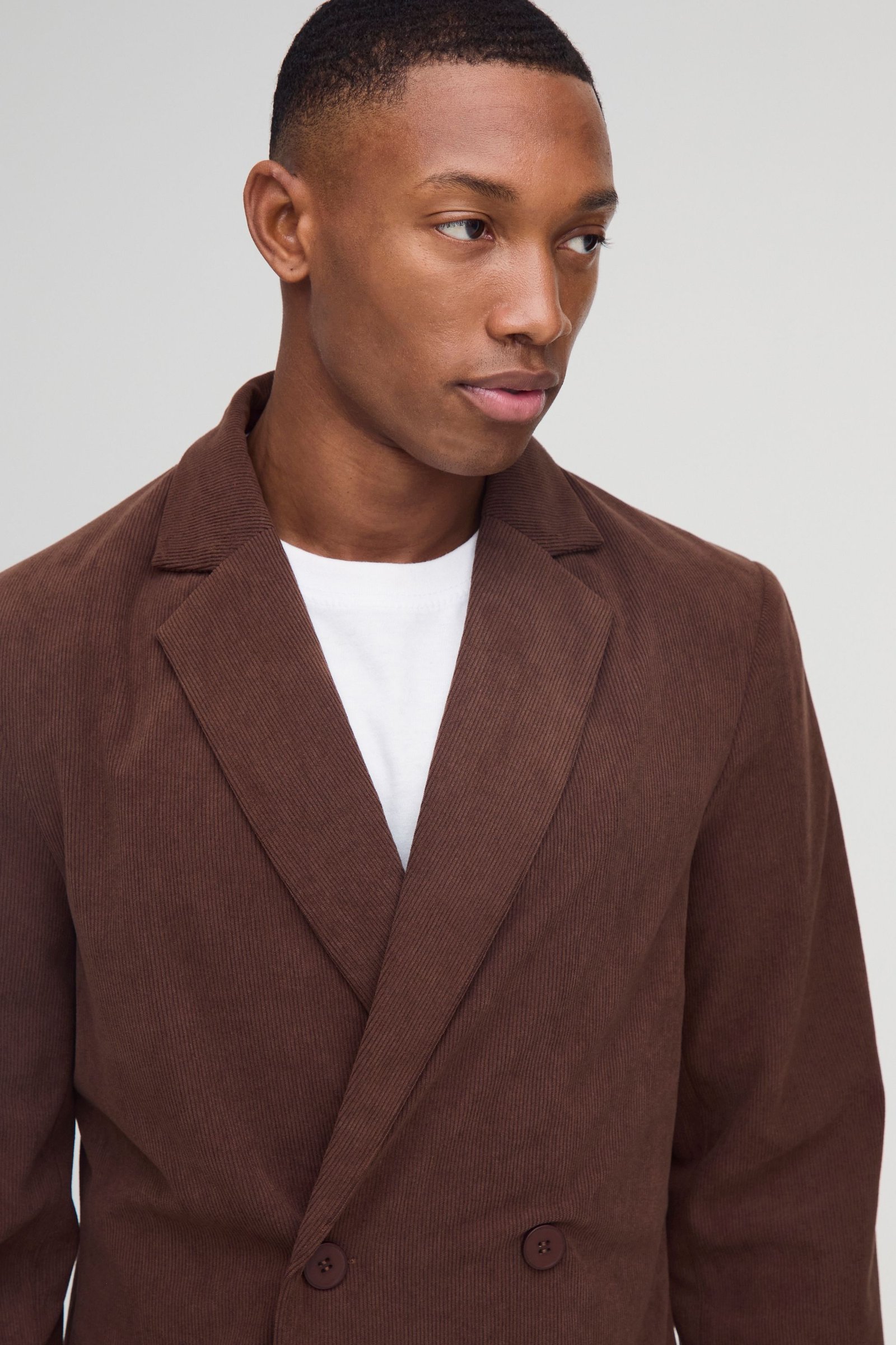 Skinny fit corduroy blazer