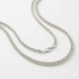 collier maille popcorn